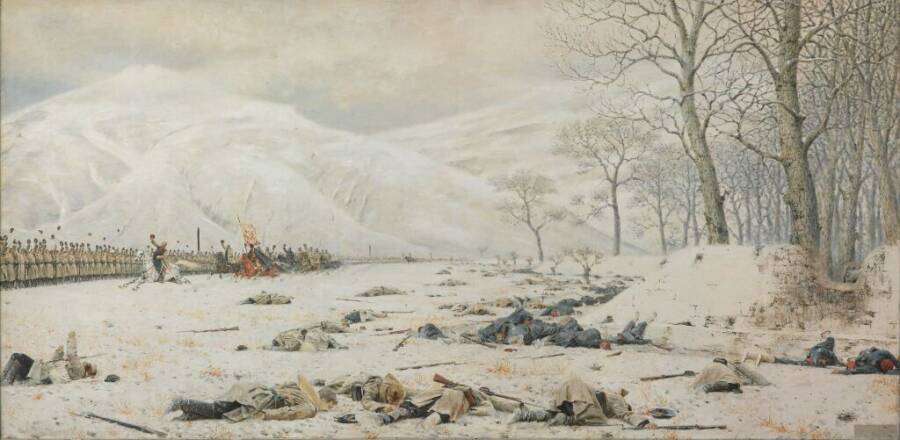 В.В. Верещагин «Шипка-Шейново. Скобелев под Шипкой», 1878-1879 гг. Из собрания Третьяковской галереи