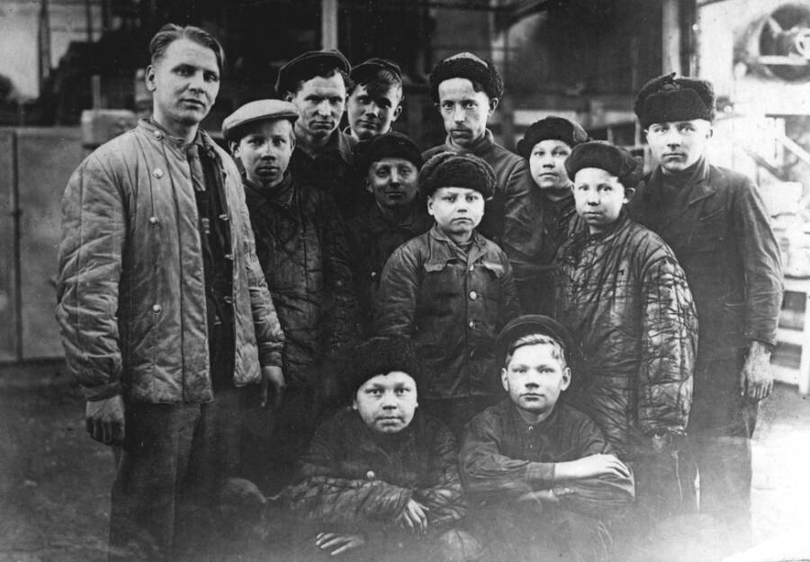 Работники «Севмаша» в годы войны.