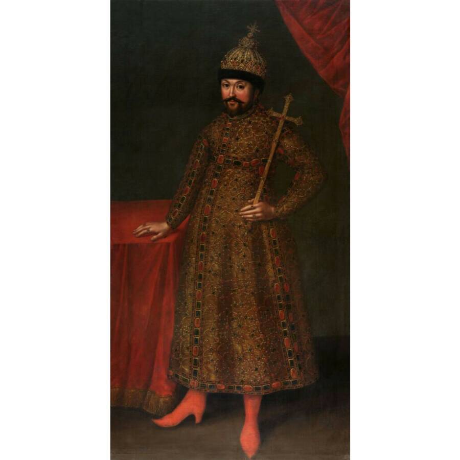 Ведекинд Иоганн Генрих. Портрет царя Михаила Федоровича, 1728 год. Из собрания Третьяковской галереи