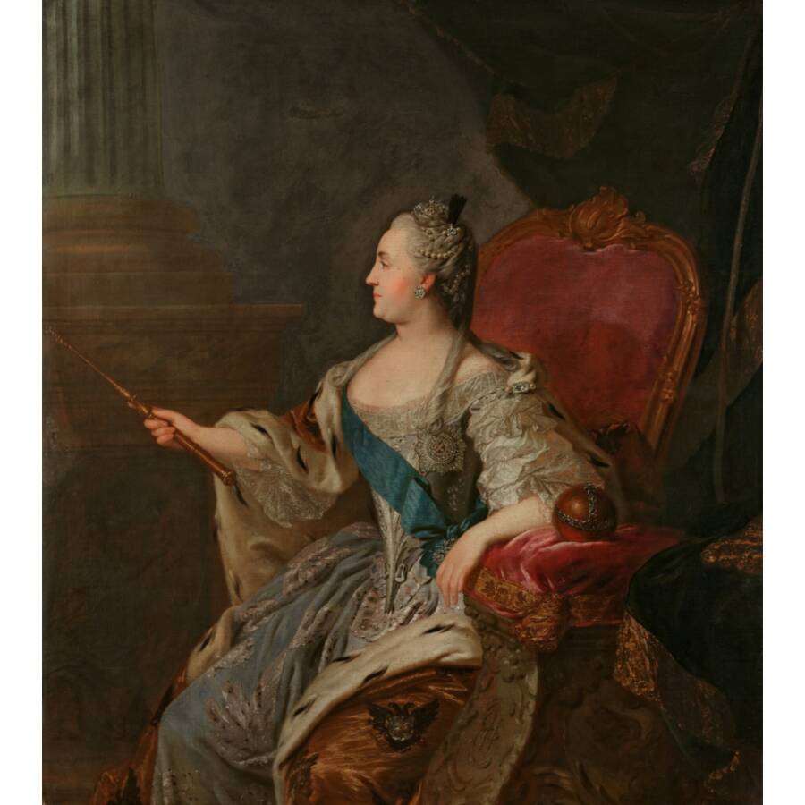 Ф.С. Рокотов. Портрет Екатерины II, 1763 год. Из собрания Третьяковской галереи