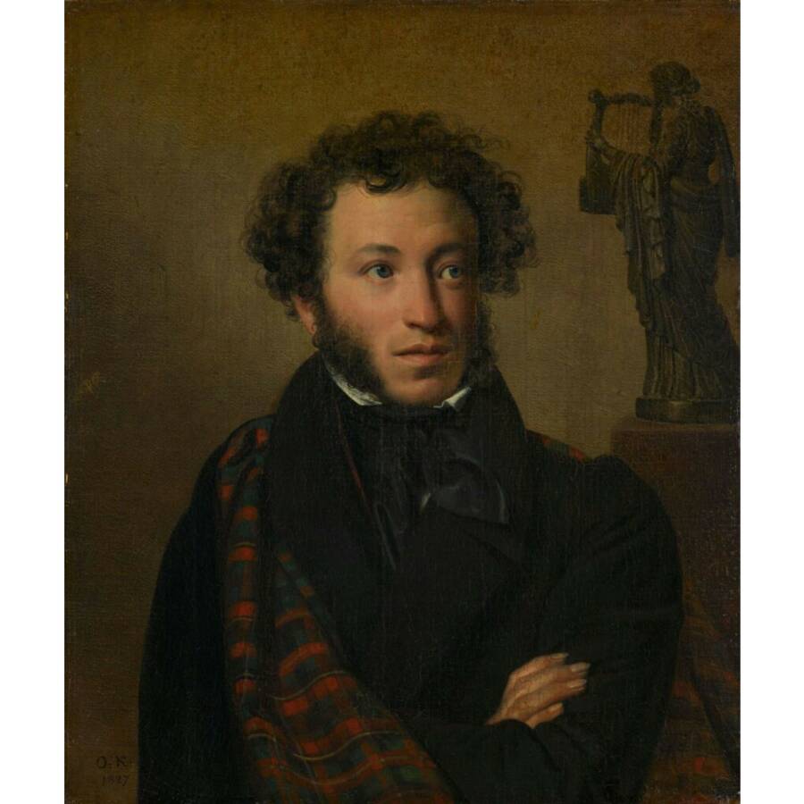 О.А. Кипренский. Портрет поэта А.С. Пушкина, 1827 год. Из собрания Третьяковской галереи
