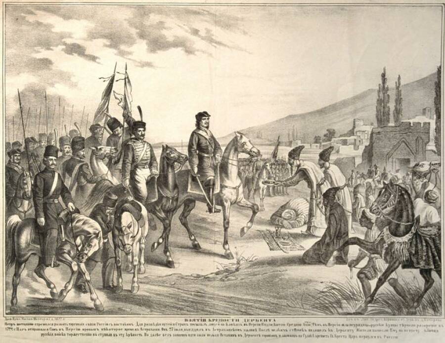 А.Абрамов «Пётр I в Дербенте», 1872 год
