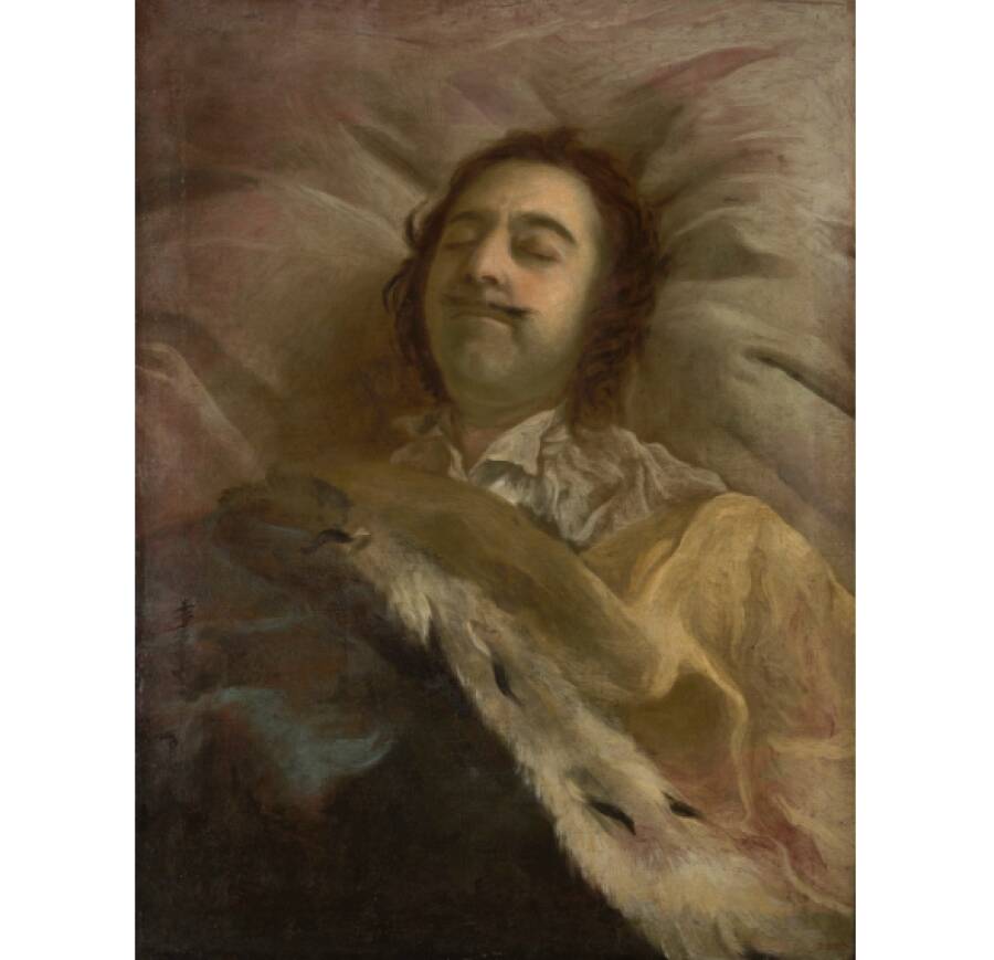 Никитин И. Н. «Петр I на смертном ложе», 1725 од. © Государственный Русский музей