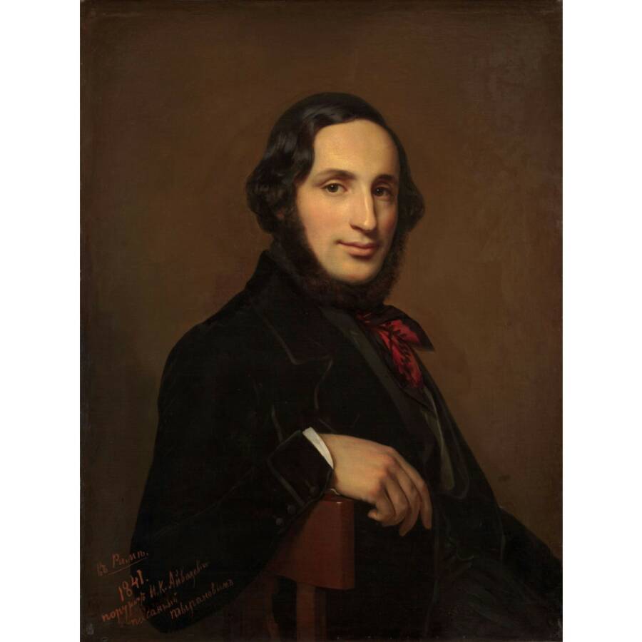 А.В. Тыранов «Портрет И.К. Айвазовского», 1841 год. Из собрания Третьяковской галереи