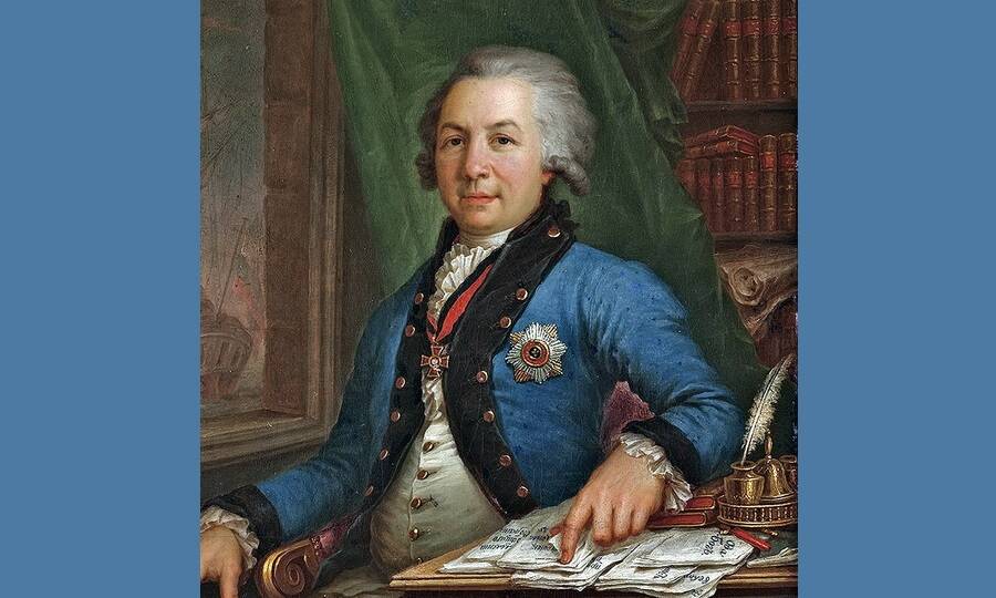 Портрет Г.Р. Державина (фрагмент). Художник В.Л. Боровиковский, 1795 год. 