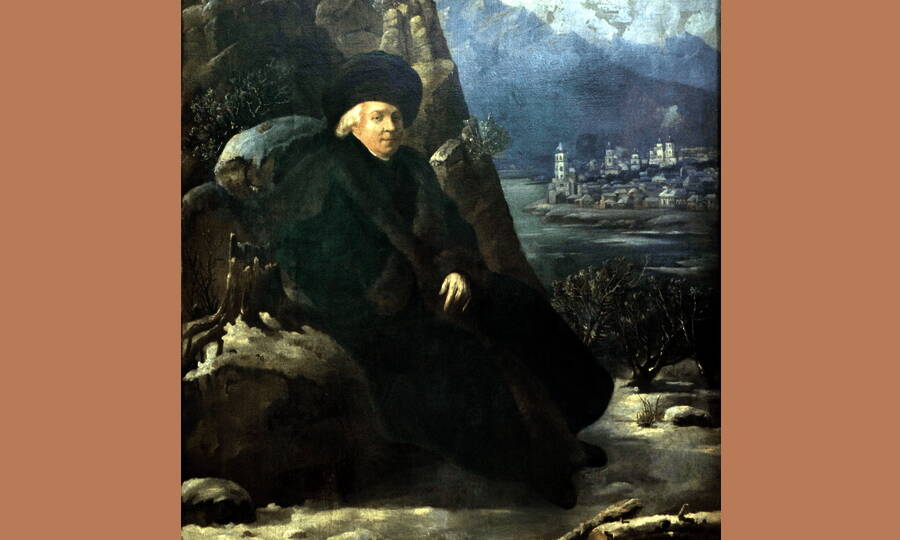 Портрет Г.Р. Державина (фрагмент). Художник Сальваторе Тончи, ок. 1800 года. 