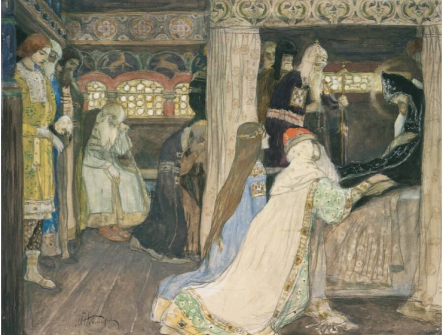 М.В. Нестеров «Кончина благоверного князя Александра Невского», 1899-1900 гг. © Государственный Русский музей