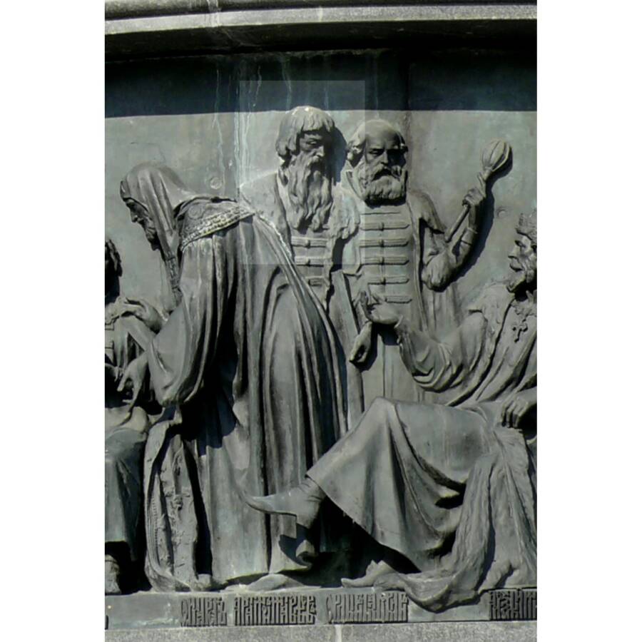 А.Л. Ордин-Нащокин Памятнике «1000-летие России» в Великом Новгороде. Фото: Дар Ветер CC BY 3.0