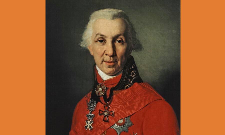Портрет Г.Р. Державина (фрагмент). Художник В.Л. Боровиковский, 1811 год.