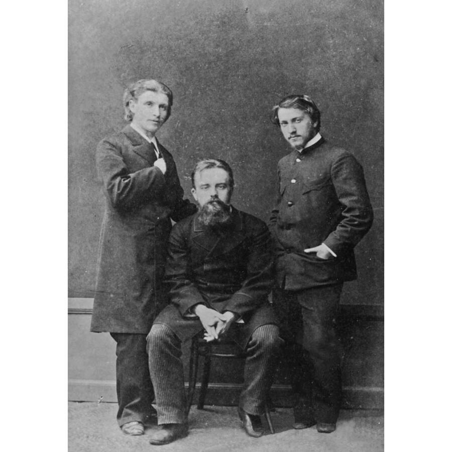 Русские художники - Врубель М.А, В.Д.фон Дервиз, Серов В.А. 1883-1884 гг.