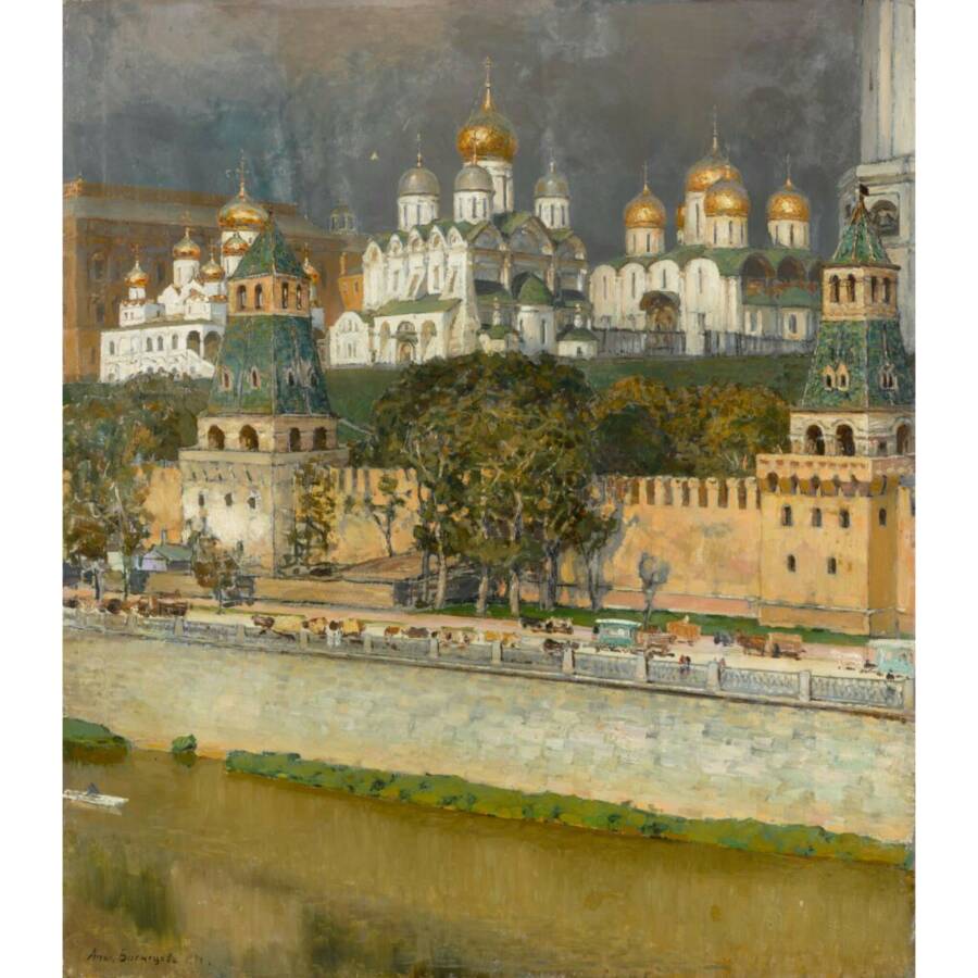 А.М. Васнецов «Московский кремль. Соборы», 1894 год. Из собрания Третьяковской галереи