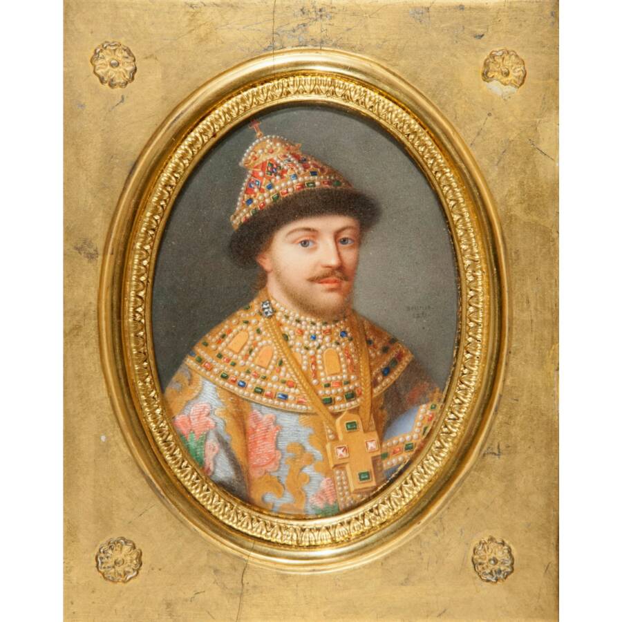 Беннер Ж. Портрет царя Федора Алексеевича, 1821 год. @ Государственный Русский Музей