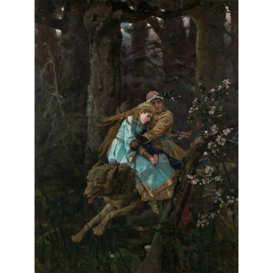 В.М. Васнецов «Иван-царевич на Сером Волке», 1889 год. Из собрания Третьяковской галереи. Иван – некогда самое подходящее имя как для простолюдина, так и для царя. В русских сказках – таких, как «Конёк-Горбунок» – Иван-Дурак часто становится царём. 