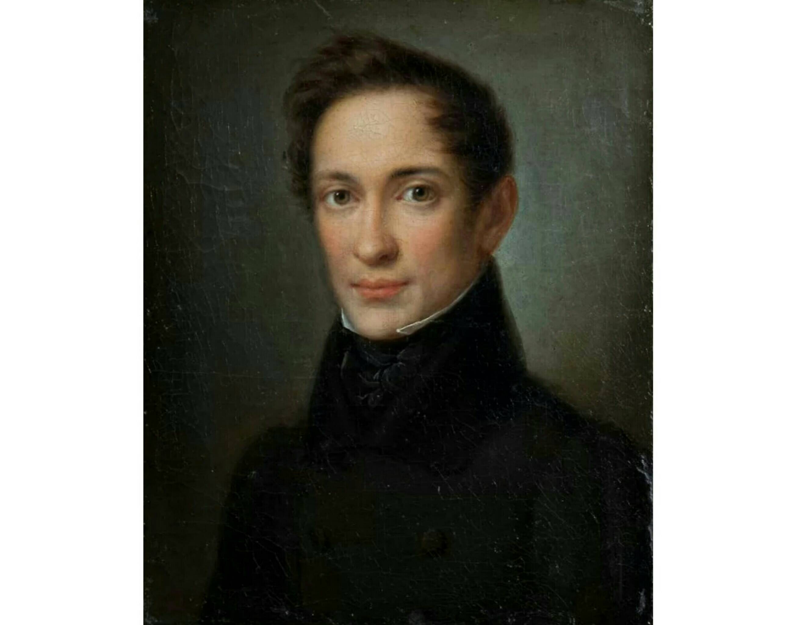 Портрет Александра Ивановича Герцена (1812 - 1870) в молодости. Збруев Алексей Алексеевич. 1830-е гг. Государственный Исторический Музей