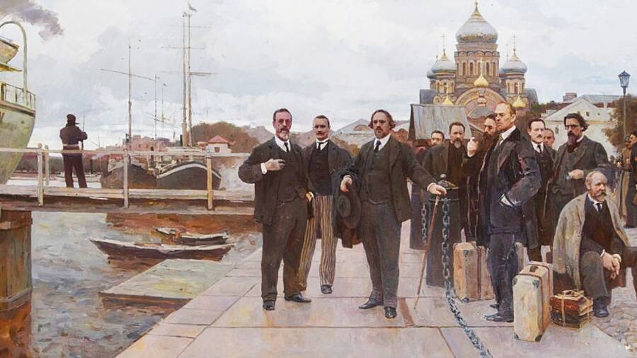 Дмитрий Пантюхин. Философский пароход, 1922.