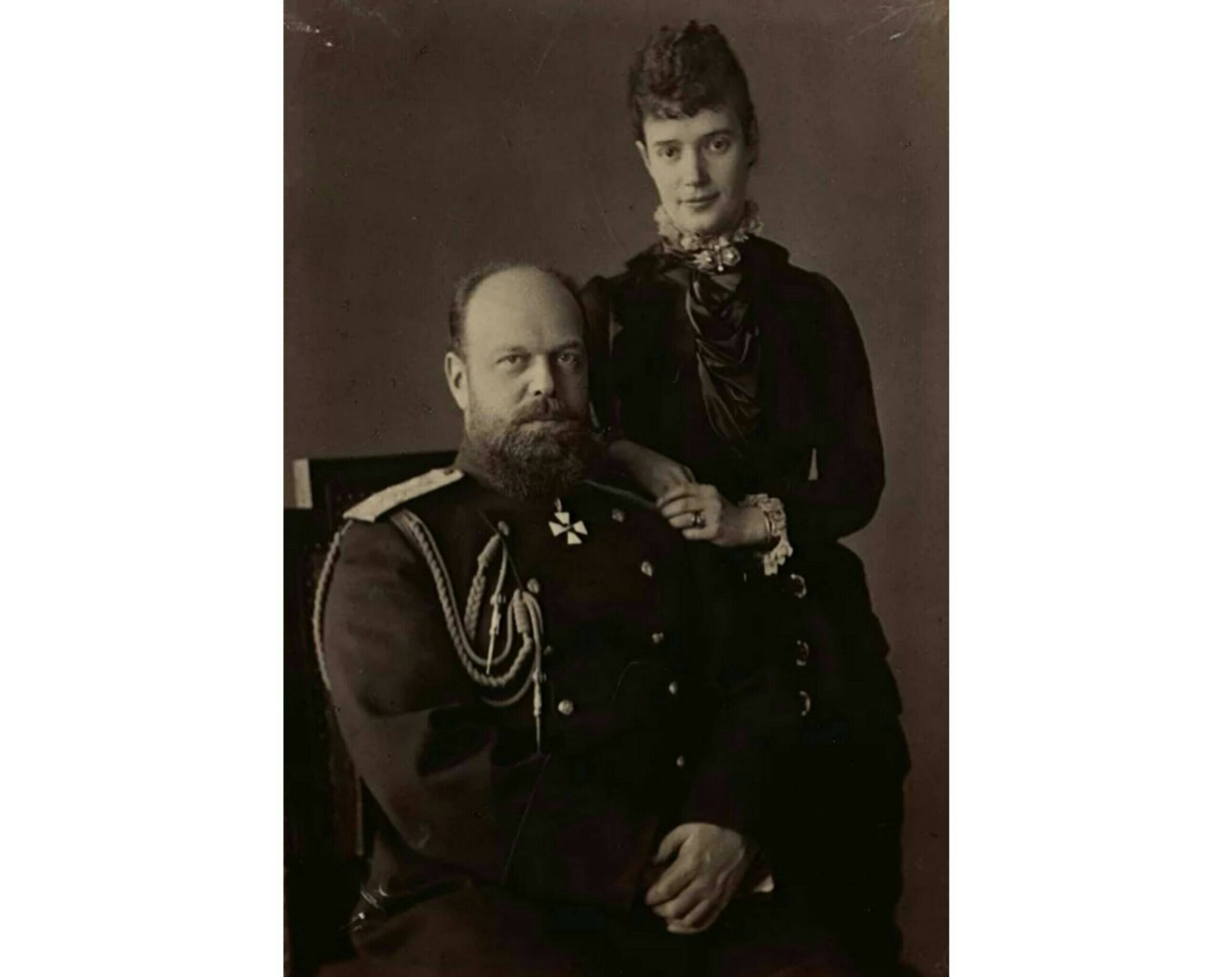 Александр III и Мария Фёдоровна. Левицкий С.Л. Фотография Левицкого. 1880-е гг. Государственный Исторический Музей