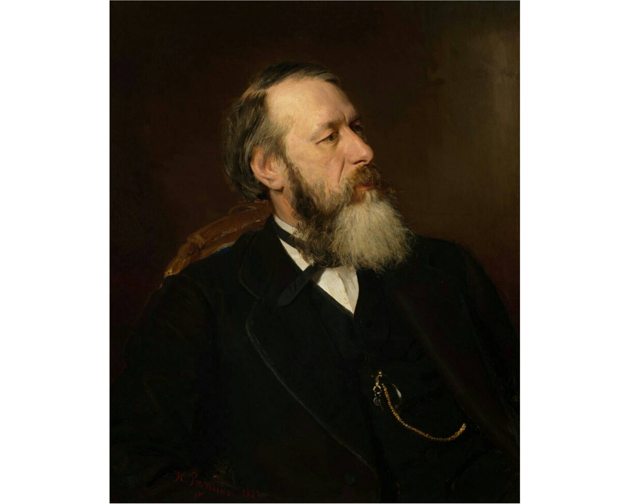 И.Е. Репин «Портрет В.В. Стасова», 1873 год. Из собрания Третьяковской галереи