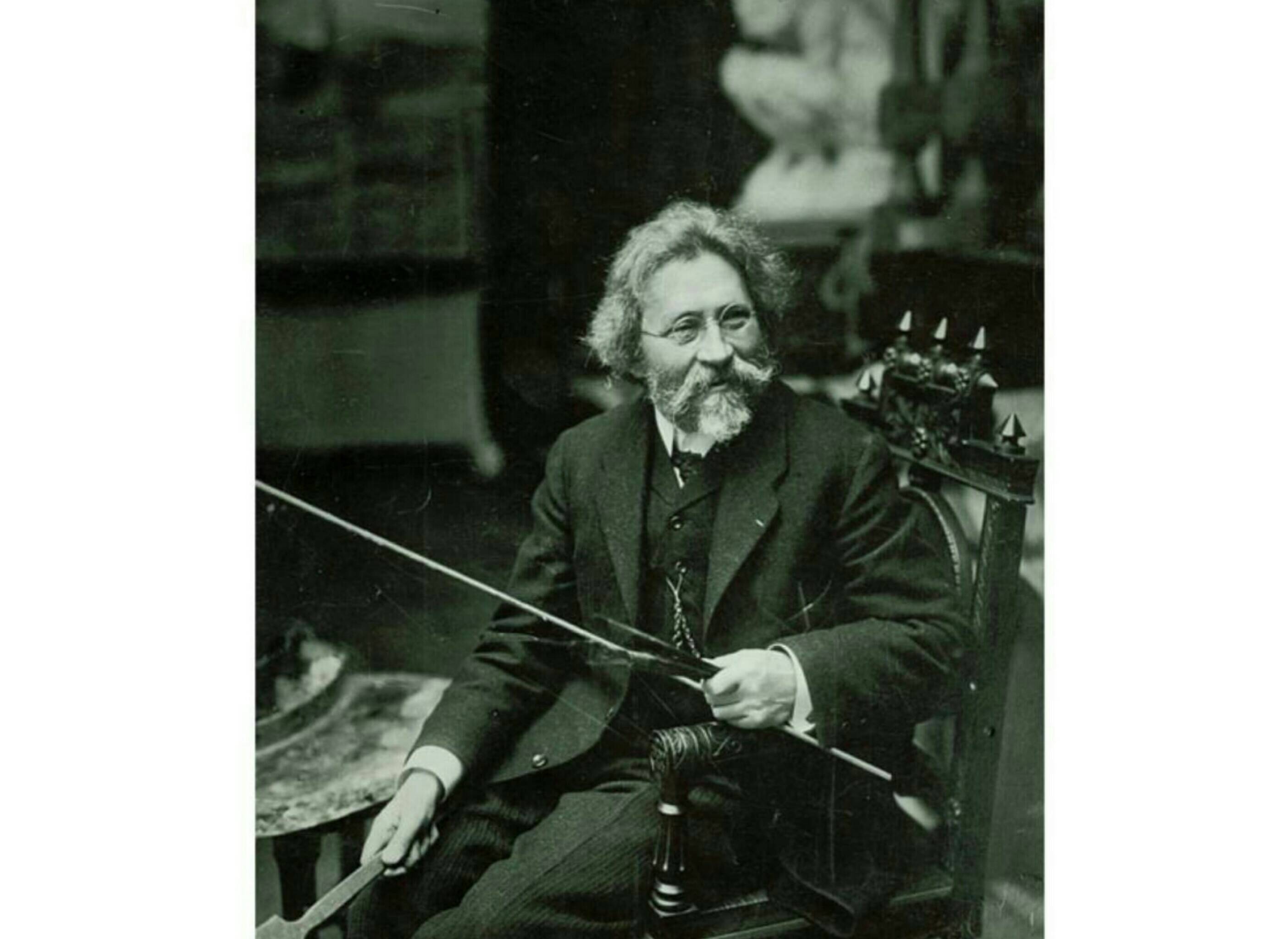 Русский художник И.Е. Репин, 1909 год.