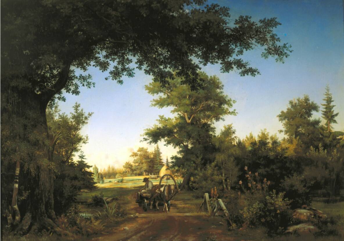 И.И. Шишкин «Вид в окрестностях Петербурга», 1856 год. @ Государственный Русский музей