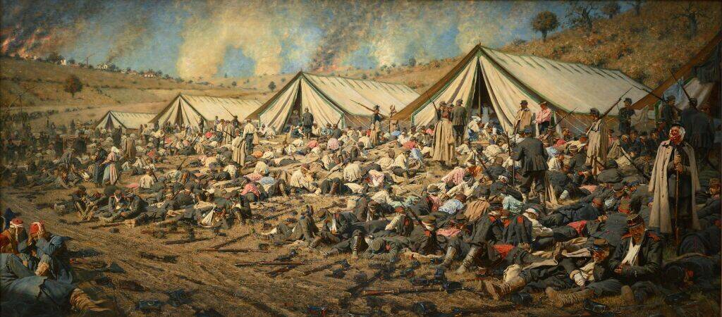 В.В. Верещагин «После атаки. Перевязочный пункт под Плевной», 1881 год. Из собрания Третьяковской галереи