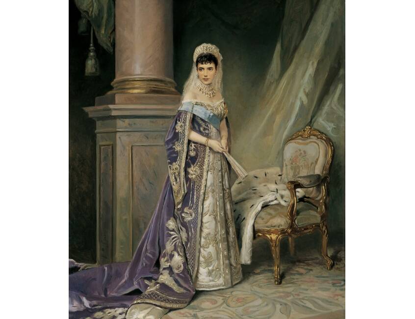 В.Е. Маковский «Портрет императрицы Марии Федоровны», 1912 год (фрагмент). © Государственный Русский музей