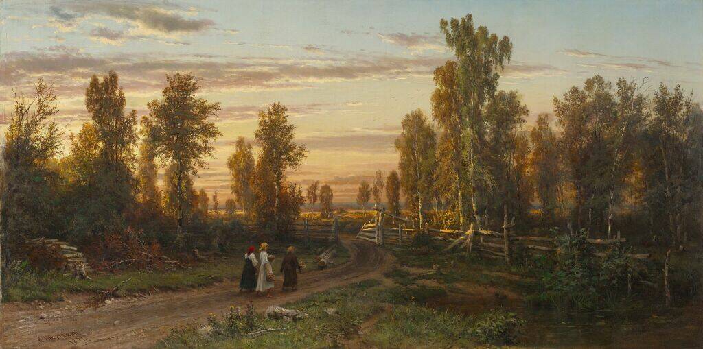 И.И. Шишкин «Вечер», 1871 год Из собрания Третьяковской галереи