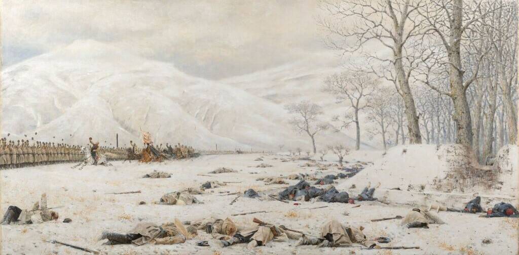В.В. Верещагин «Шипка-Шейново. Скобелев под Шипкой», 1878-1879 гг. Из собрания Третьяковской галереи