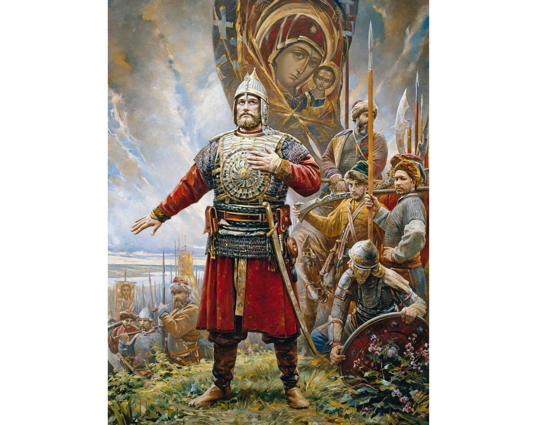 Василий Нестеренко «Клятва Князя Пожарского», 2008 год. Московская государственная картинная галерея Василия Нестеренко (CC BY 3.0)