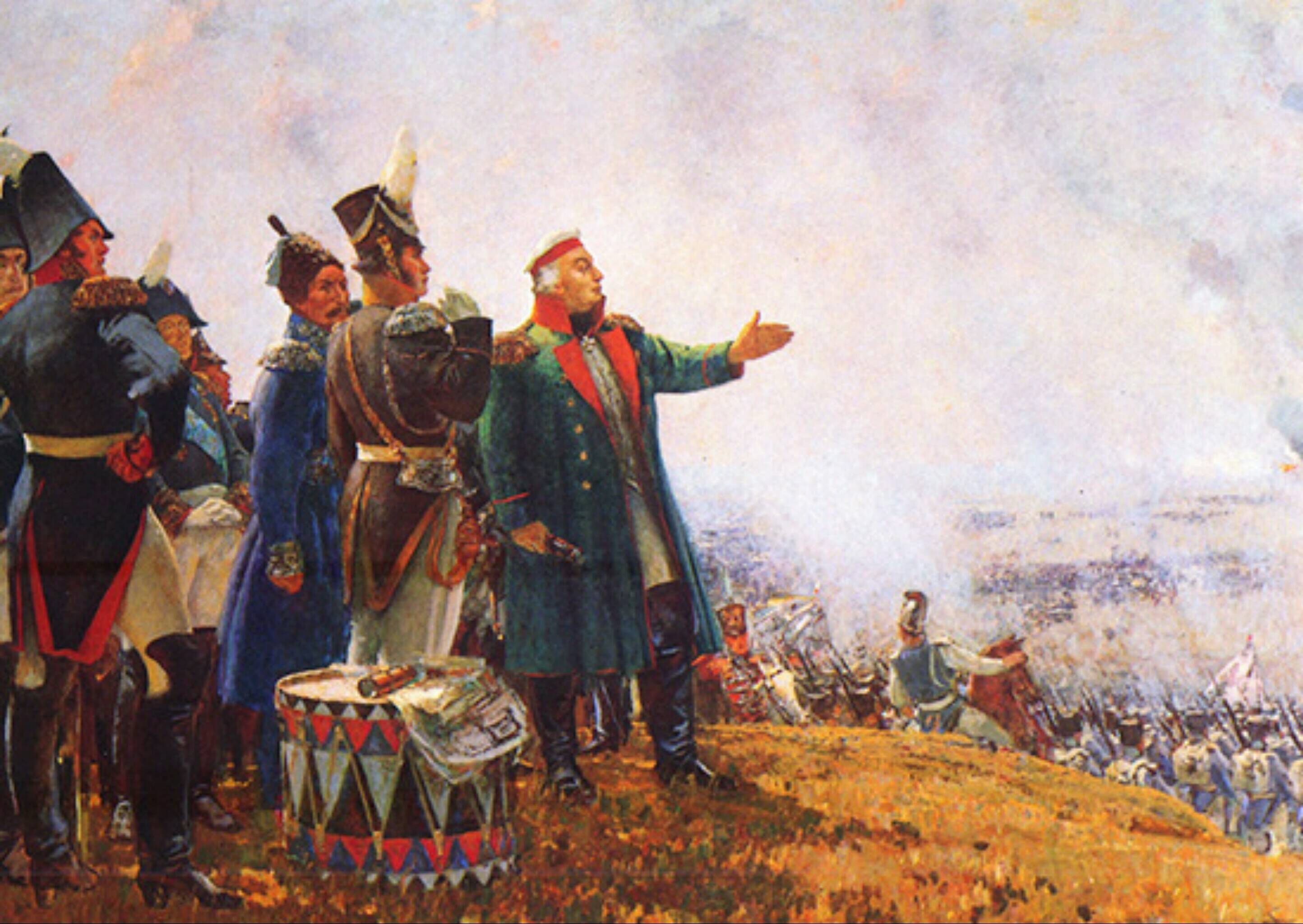 Н.С. Герасимов «М.И. Кутузов на Бородинском поле» (CC BY 4.0)