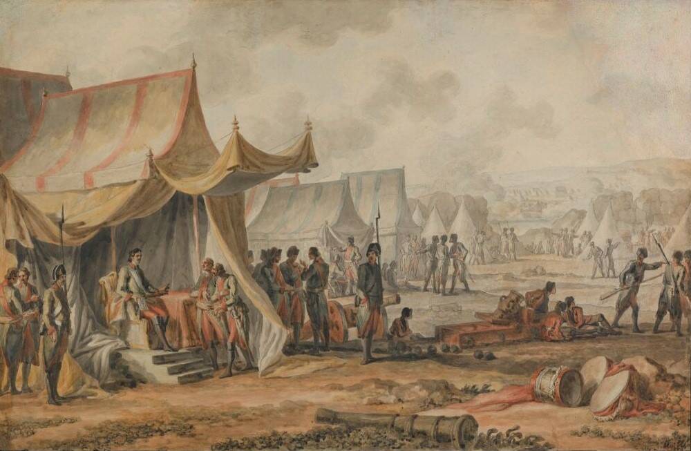 М.М. Иванов «Пётр I на реке Пруте», 1804 год. Из собрания Третьяковской галереи