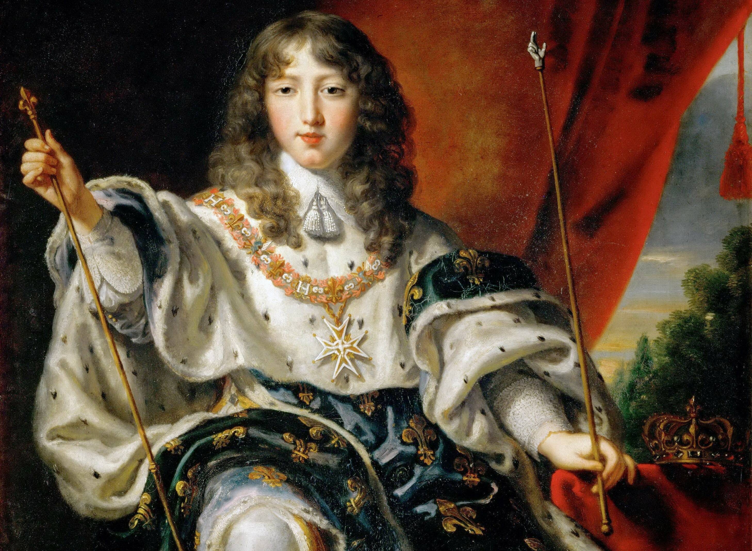 Юстус ван Эгмонт «Портрет Людовика XIV» (фрагмент), 1654 год.