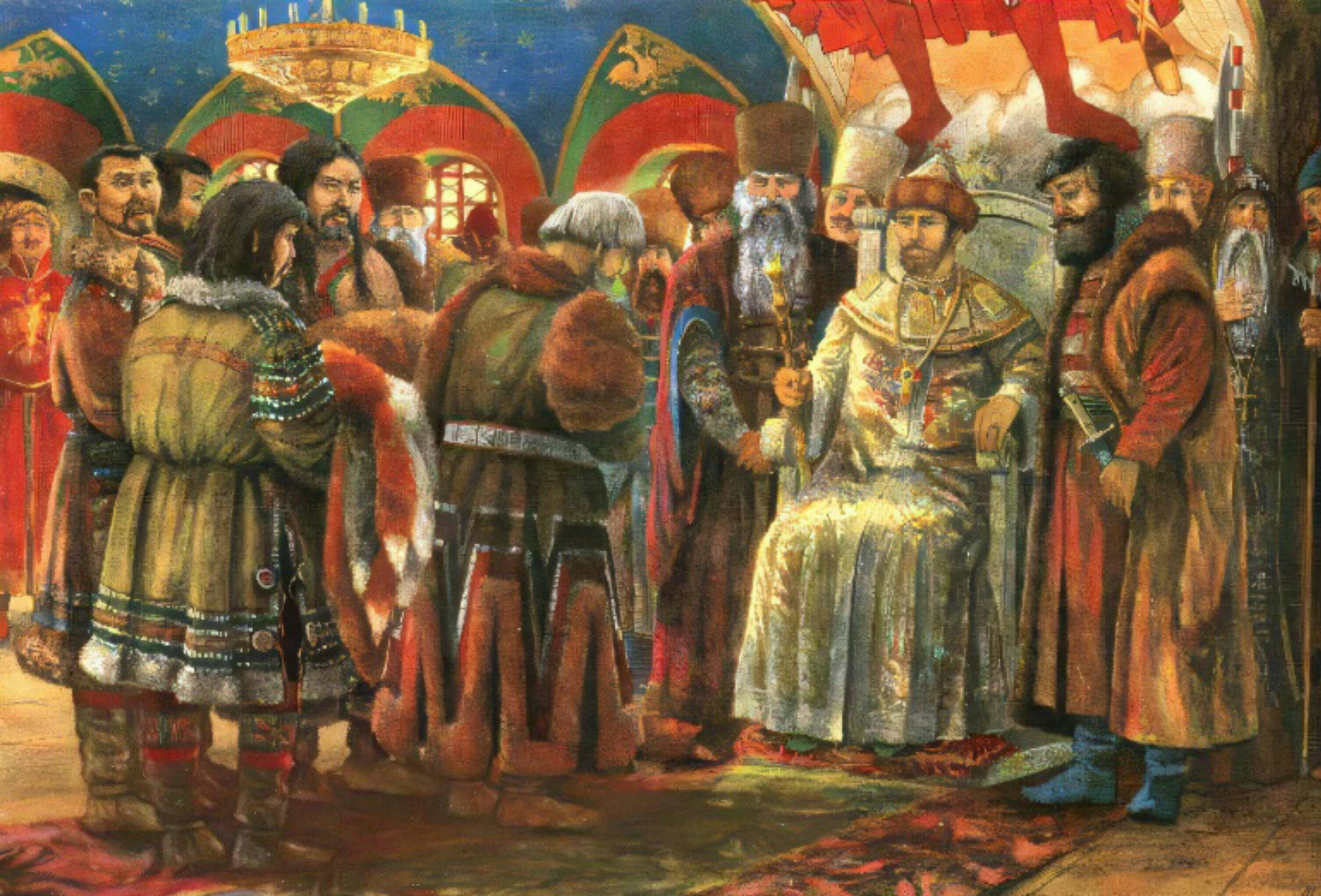 И.Ю. Пестряков «Кангаласский князец Мазары Бозеков на приеме у царя Федора Алексеевича»