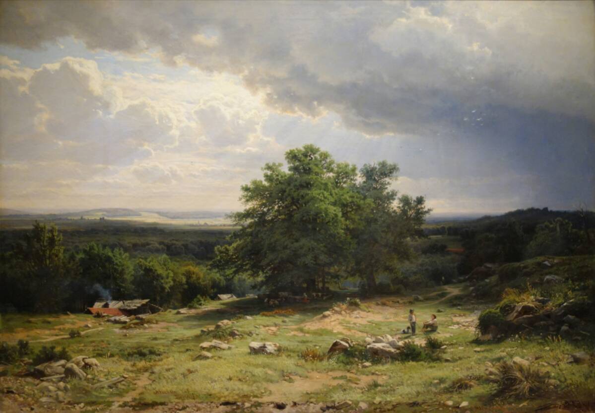 И.И. Шишкин «Вид в окрестностях Дюссельдорфа», 1865 год. @ Государственный Русский музей