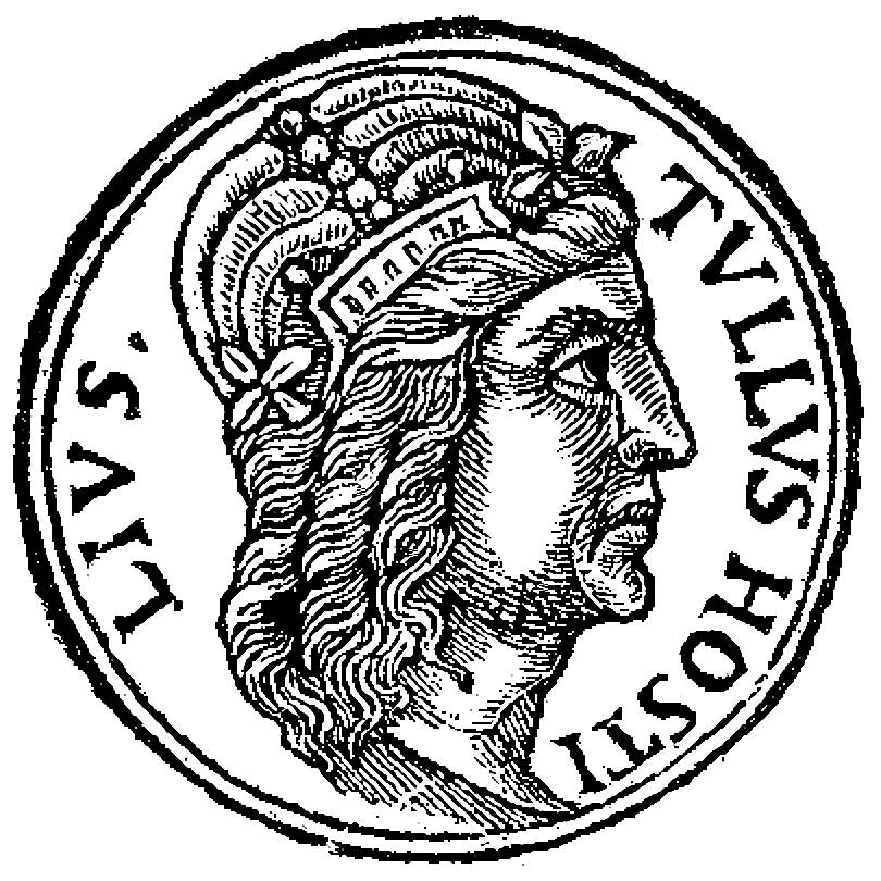 Тулл Гостилий. Портрет из сборника биографий Promptuarii Iconum Insigniorum,1553 год