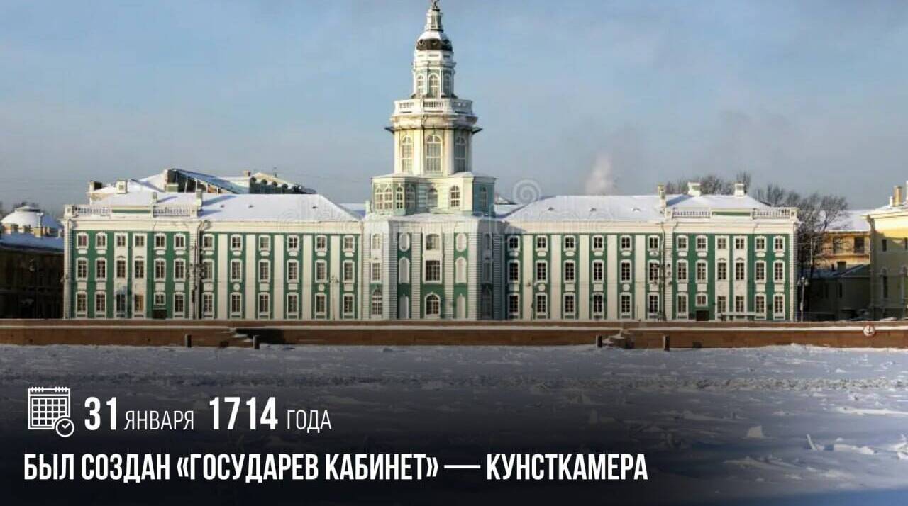 Был создан «Государев Кабинет» — Кунсткамера