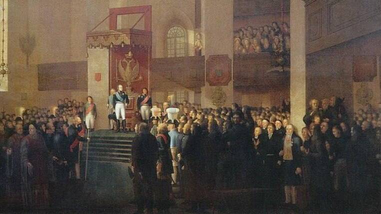 Император Александр I учредил Ландтаг Финляндии