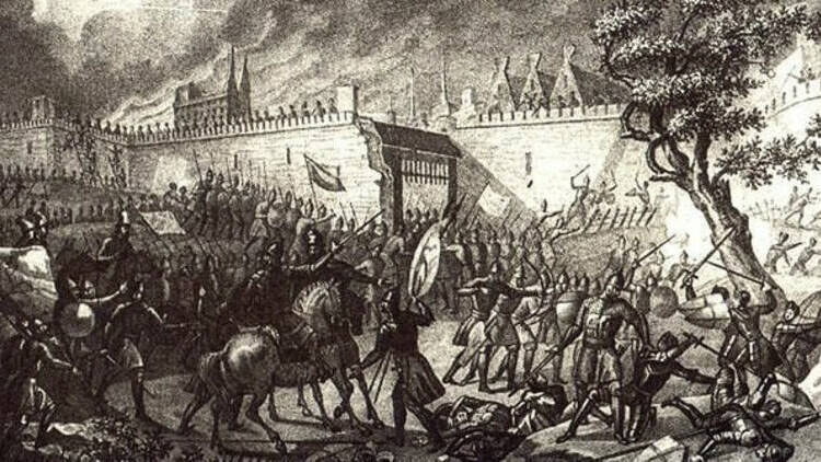 После ряда побед над шведами заключено перемирие близ Нарвы