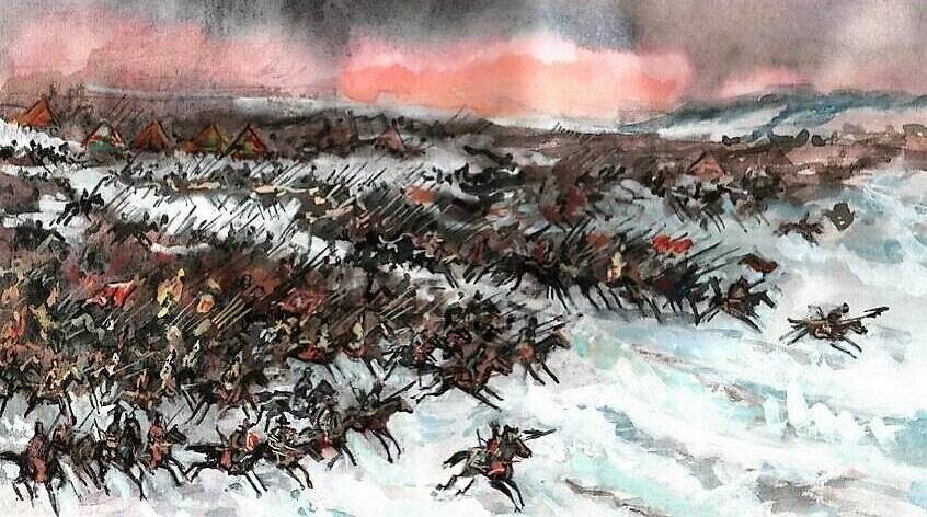 Первое сражение русских войск с главными силами Батыя