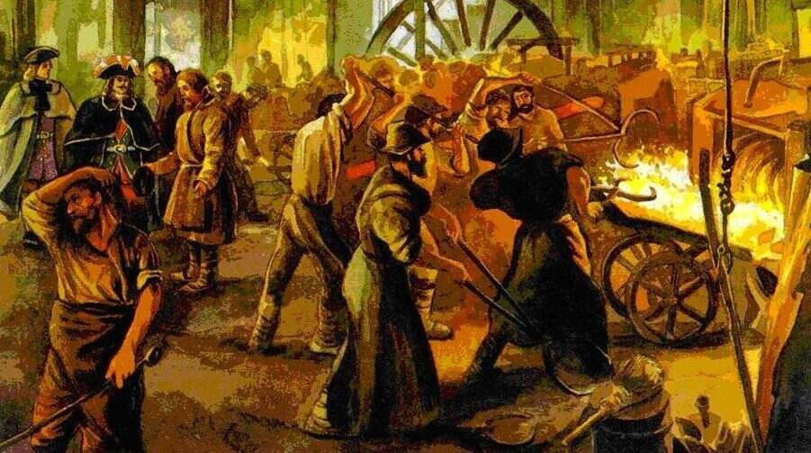 Указ Петра I позволил заводчикам любого происхождения покупать деревни для обеспечения заводов рабочей силой