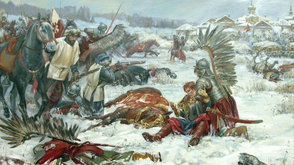 23-тысячное войско Лжедмитрия I потерпело сокрушительное поражение от 20-тысячной армии царского воеводы князя Мстиславского