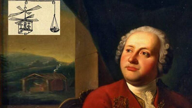 Сообщение Ломоносова в Академии наук об изобретении им «аэродинамической машинки»