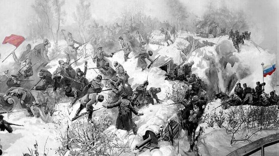 Разгромом белых завершились бои у ст.Волочаевка