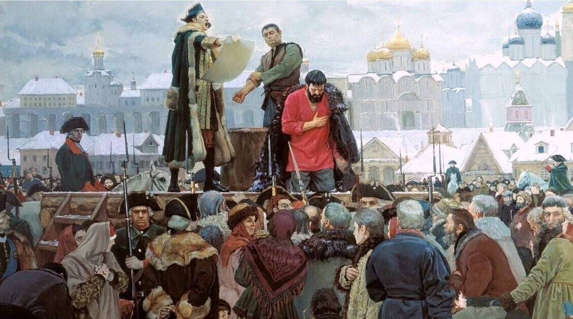 На Болотной площади в Москве казнен Пугачев