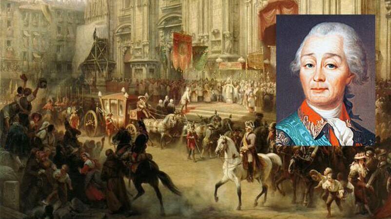 В ходе Итальянского похода войска Суворова вошли в Милан