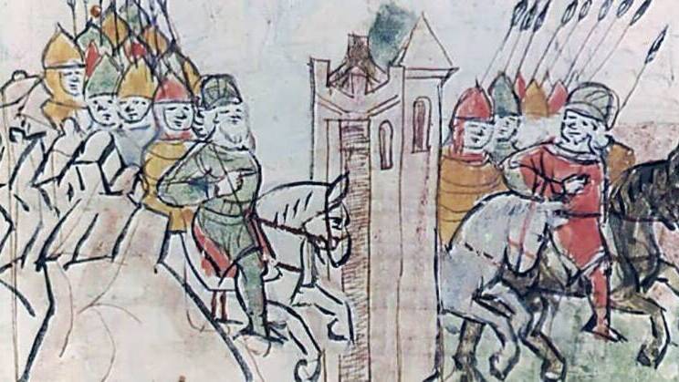 Князь Святополк Изяславич прибыл в Киев на великокняжеский престол