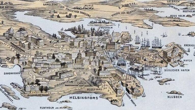 Русские в районе Гельсингфорса блокировали и заставили сдаться армию шведов