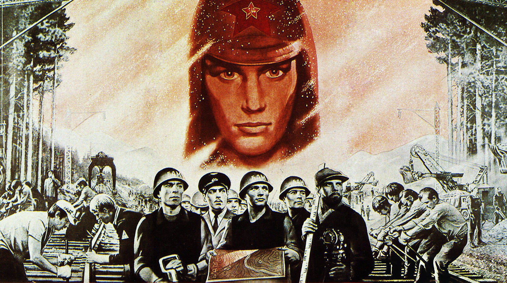 Первый молодежный ударный отряд имени XVII съезда ВЛКСМ отправился на БАМ