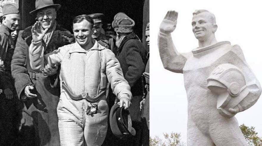 Первый в мире полет в космос совершил гражданин СССР Юрий Гагарин