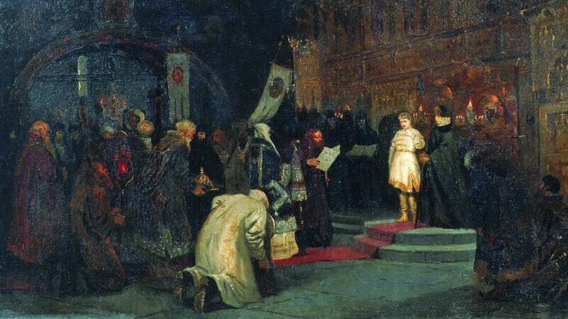 16-летний Михаил Романов дал согласие принять царство