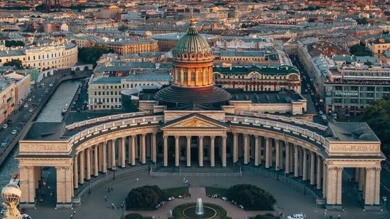 Торжественная церемония закладки Казанского собора в Петербурге